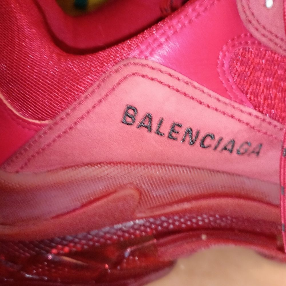 Balenciaga Triple S Burgundy  Footwear
